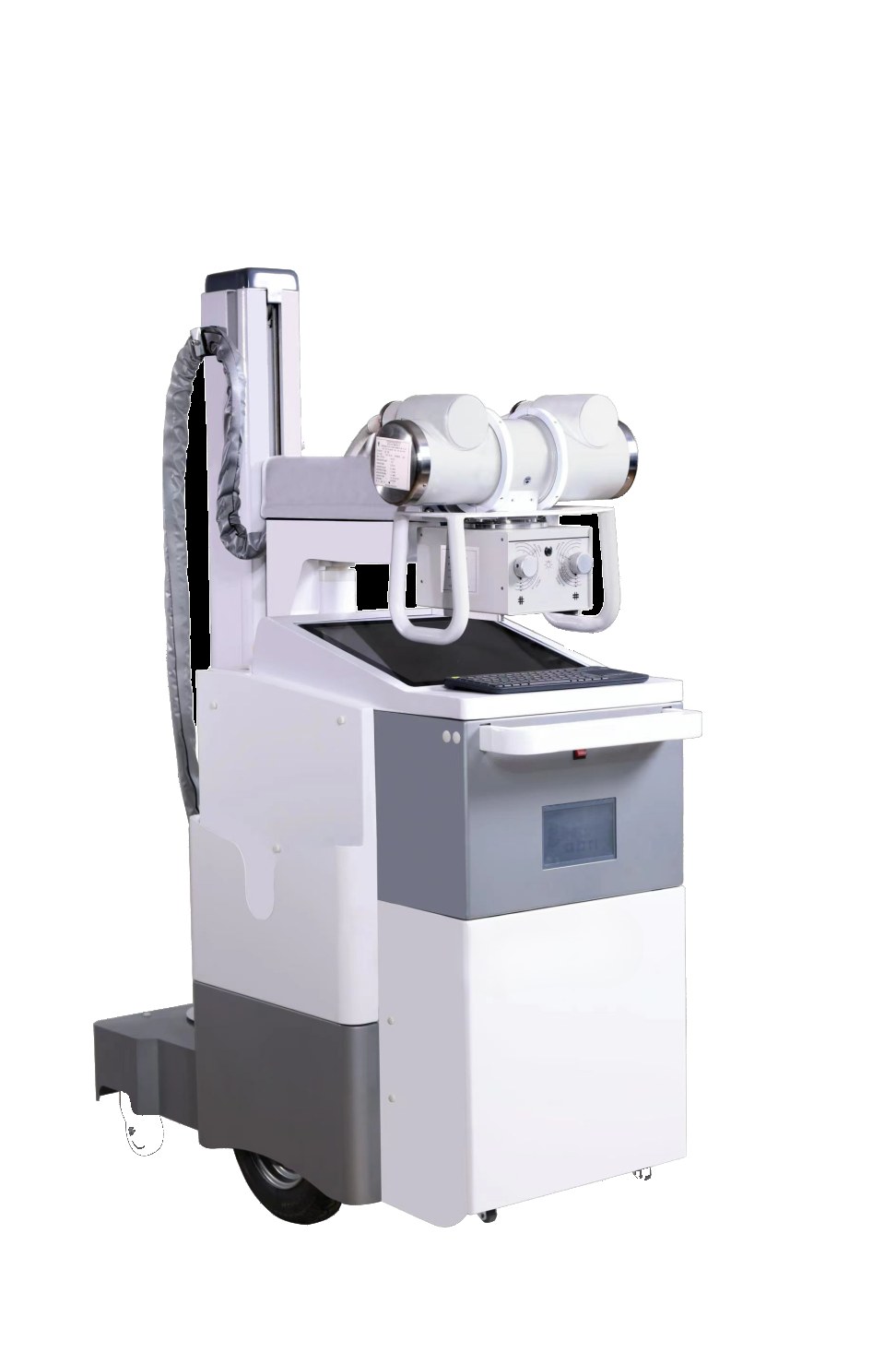 Mobile 400 mA medical X-ray machine with touchscreen console